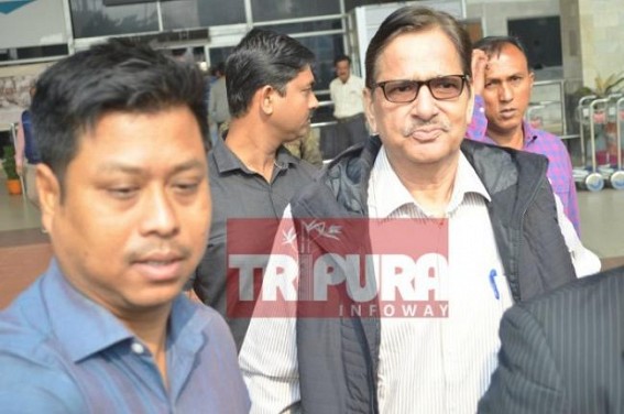 Fearless, smiling face of Y.P. Singh caught in camera at Agartala Airport Fearless, smiling face of Y.P. Singh caught in camera at Agartala Airport